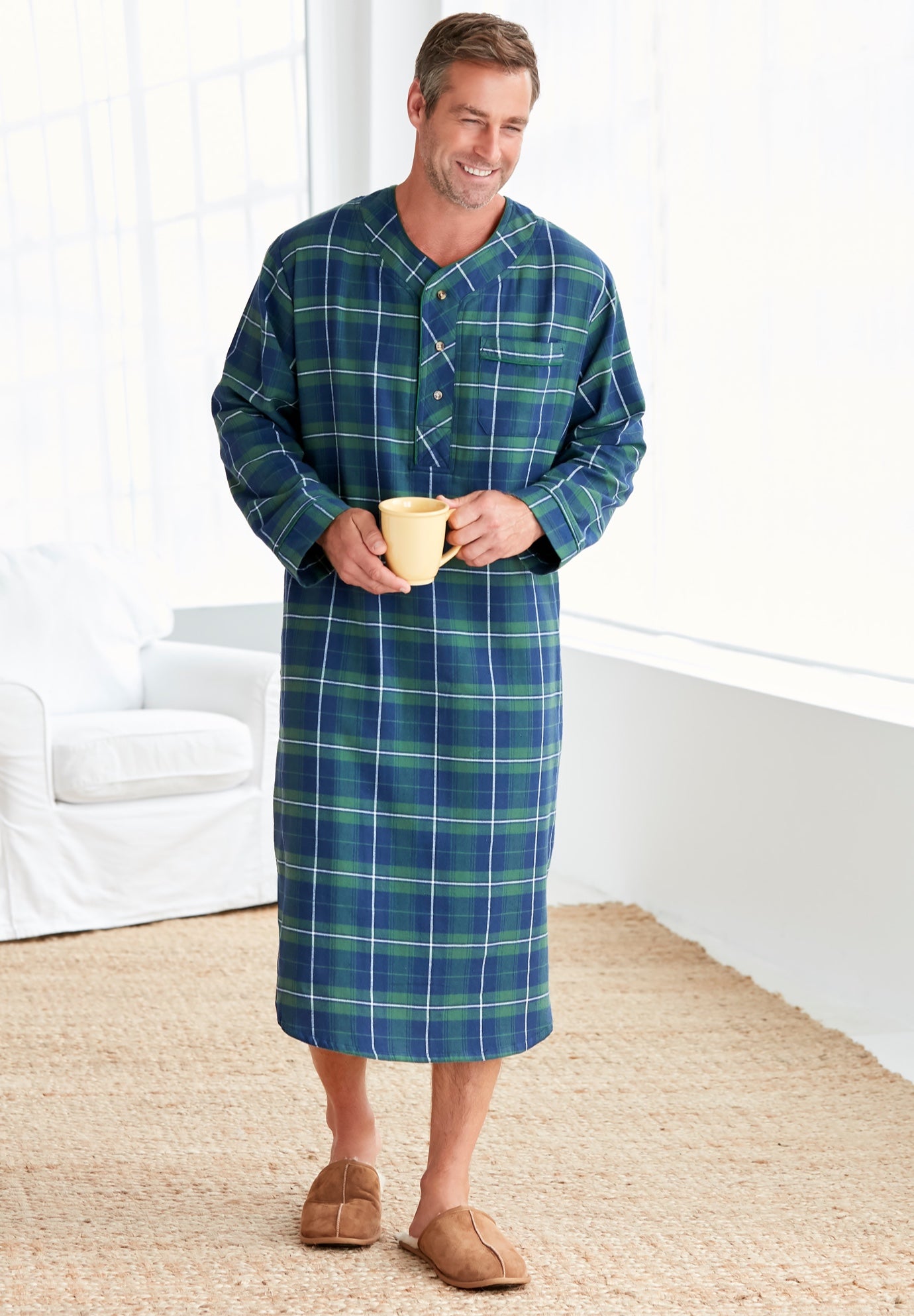 Plaid Flannel Nightshirt image number 0