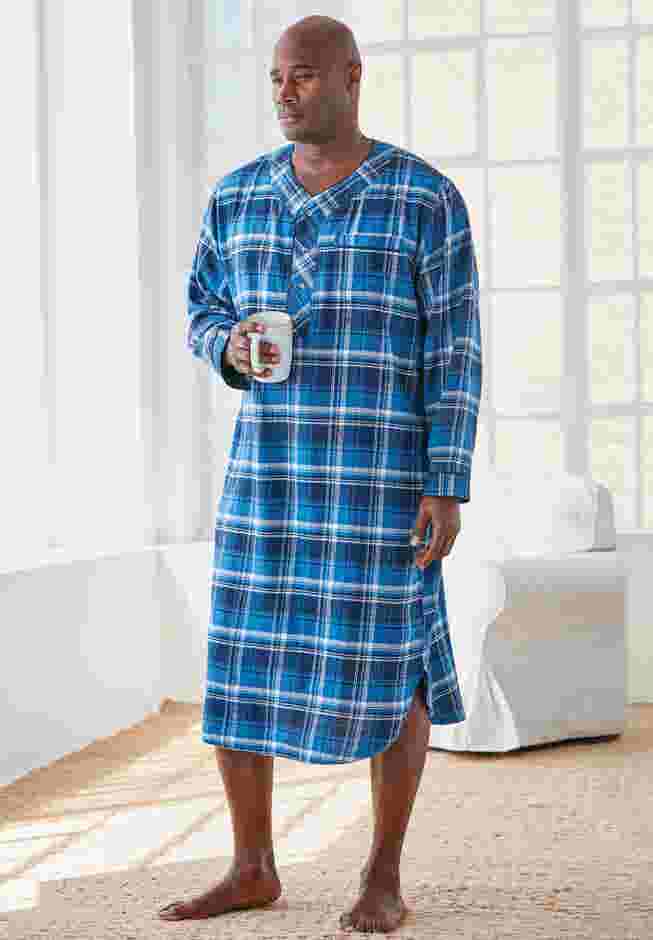 Plaid Flannel Nightshirt image number 4