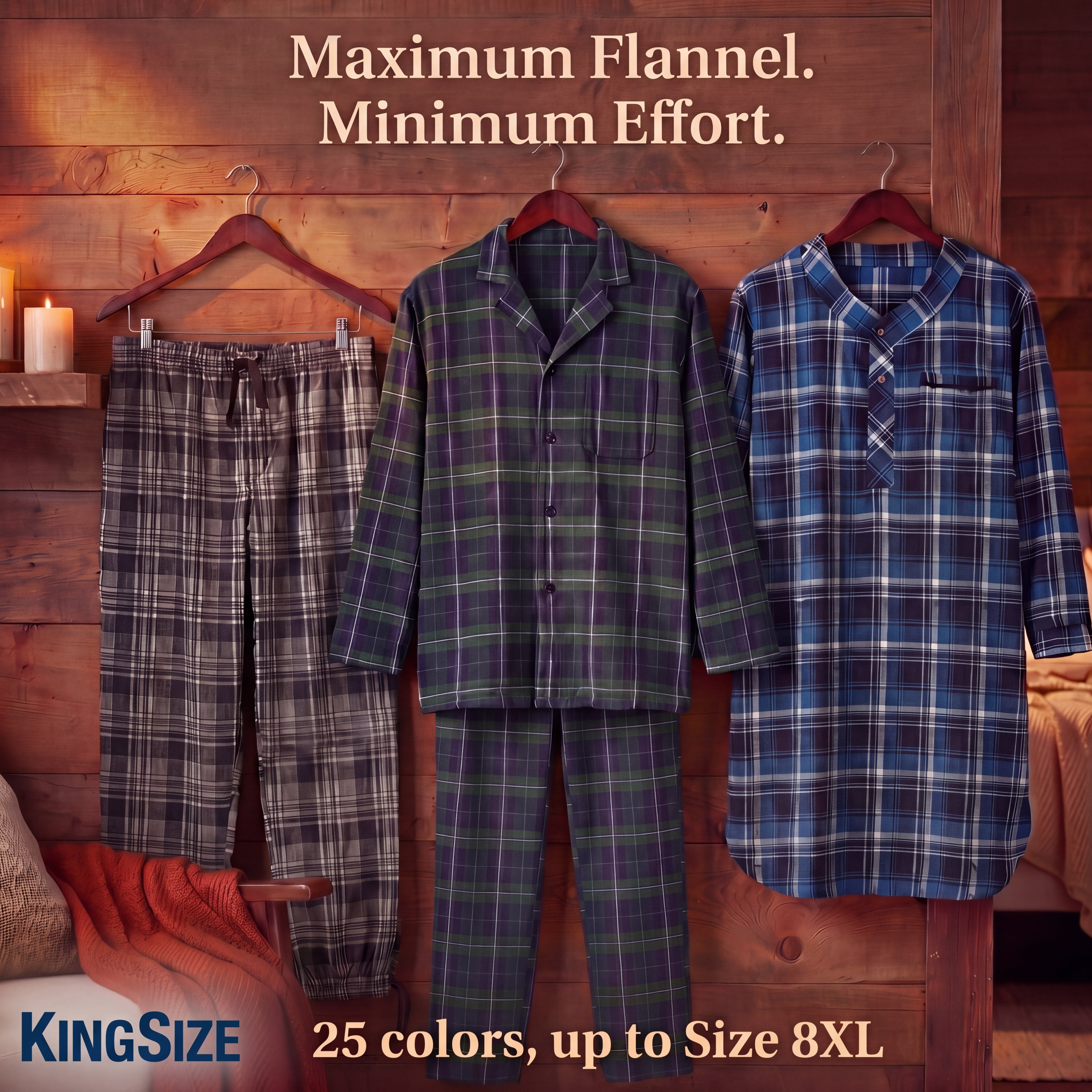 Plaid Flannel Nightshirt image number 5