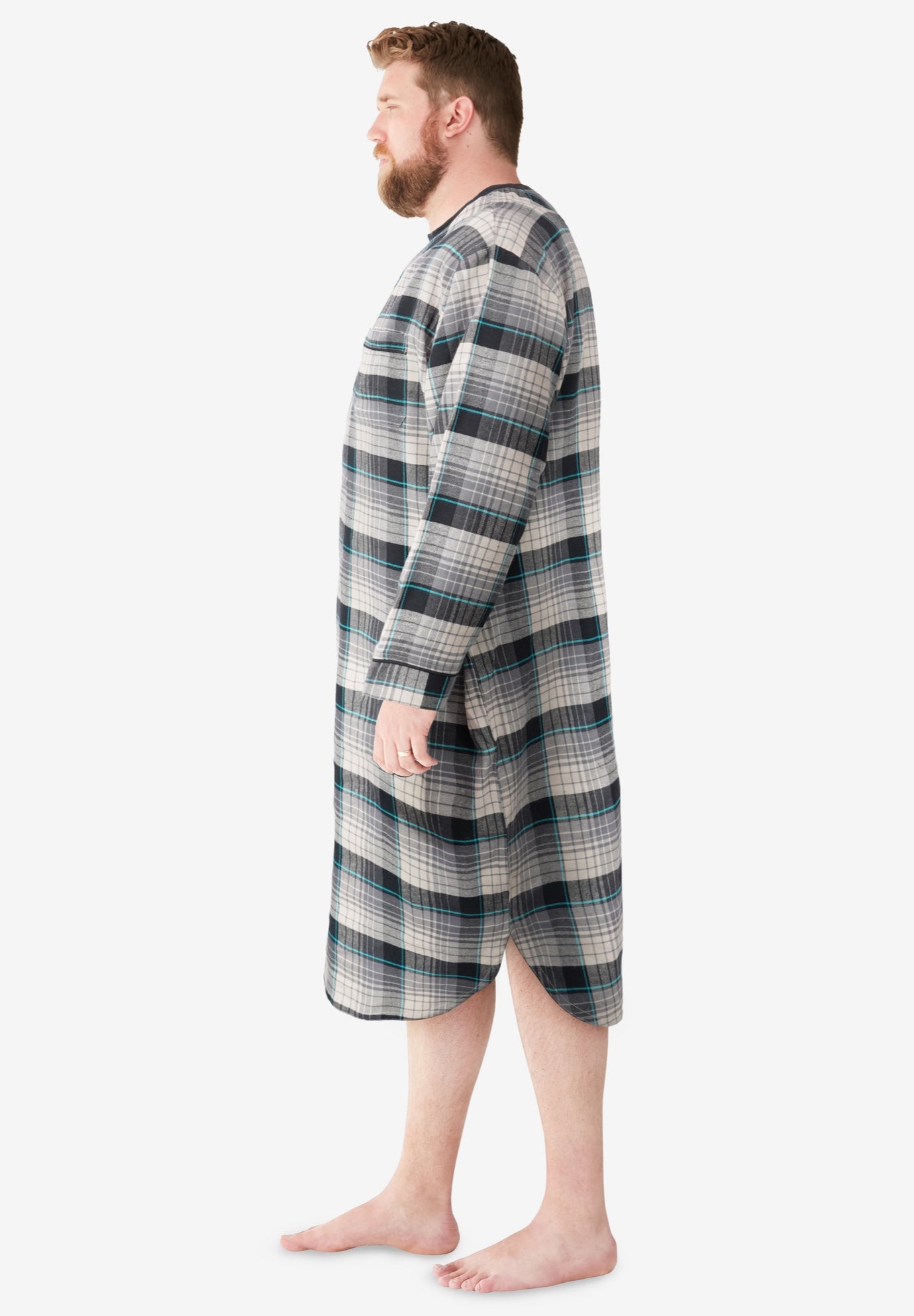 Plaid Flannel Nightshirt image number 2