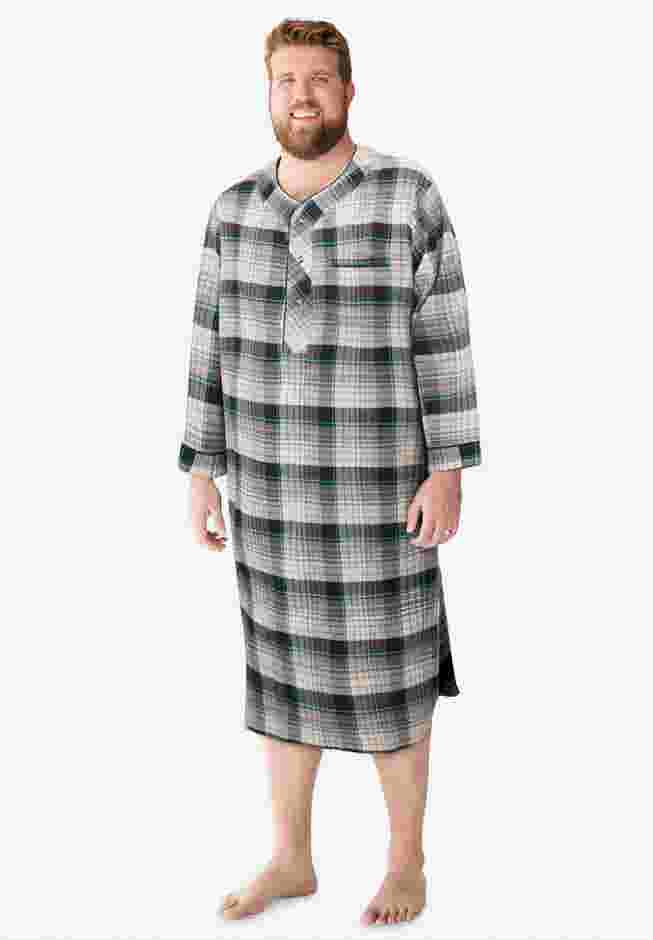 Plaid Flannel Nightshirt image number 3