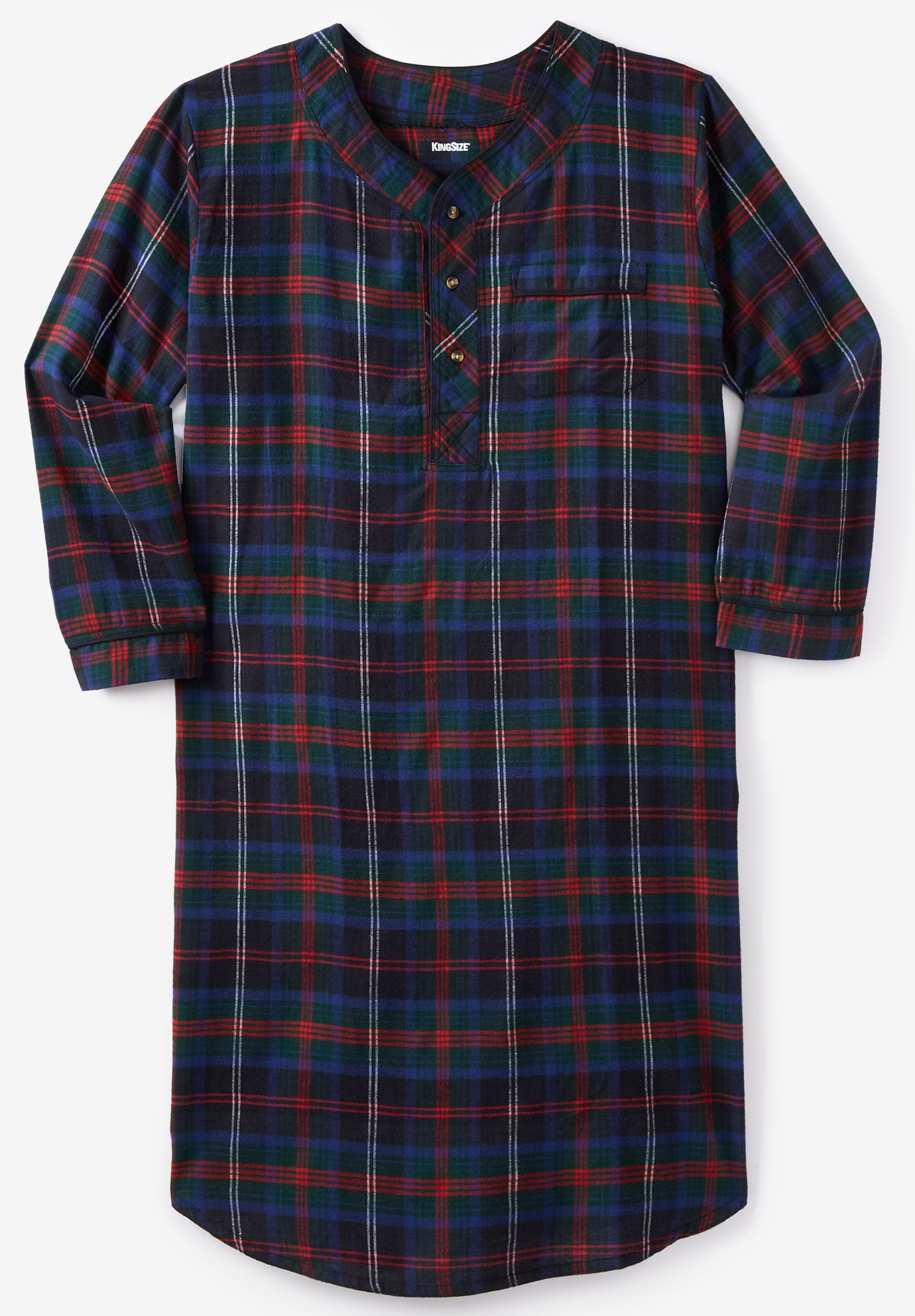 Plaid Flannel Nightshirt image number 0