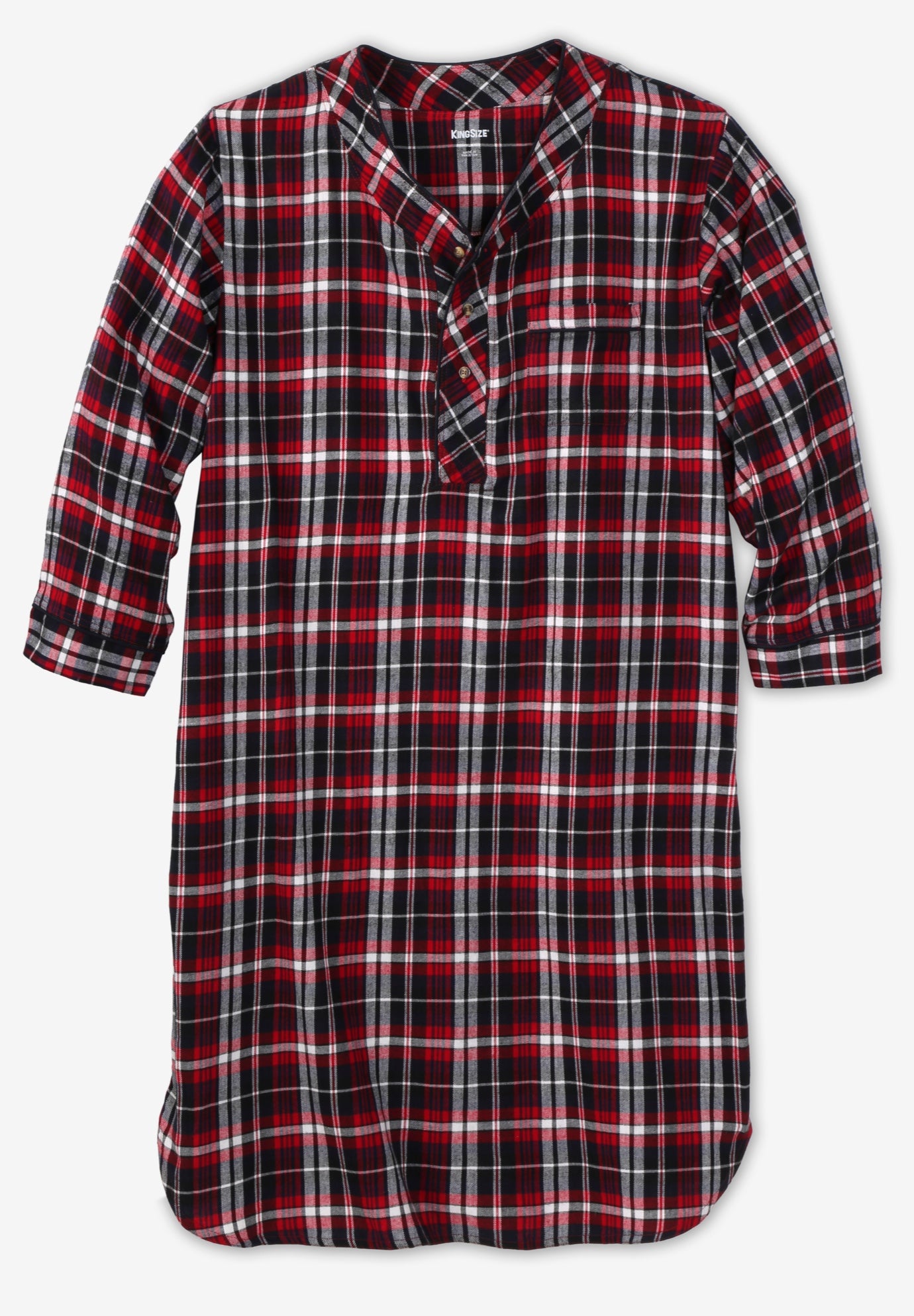Plaid Flannel Nightshirt image number 0