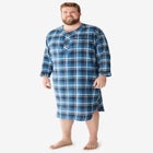 Plaid Flannel Nightshirt image number null