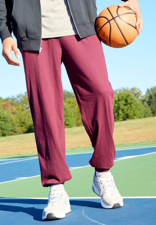 Lightweight Jersey Elastic Cuff Sweatpants image number 3