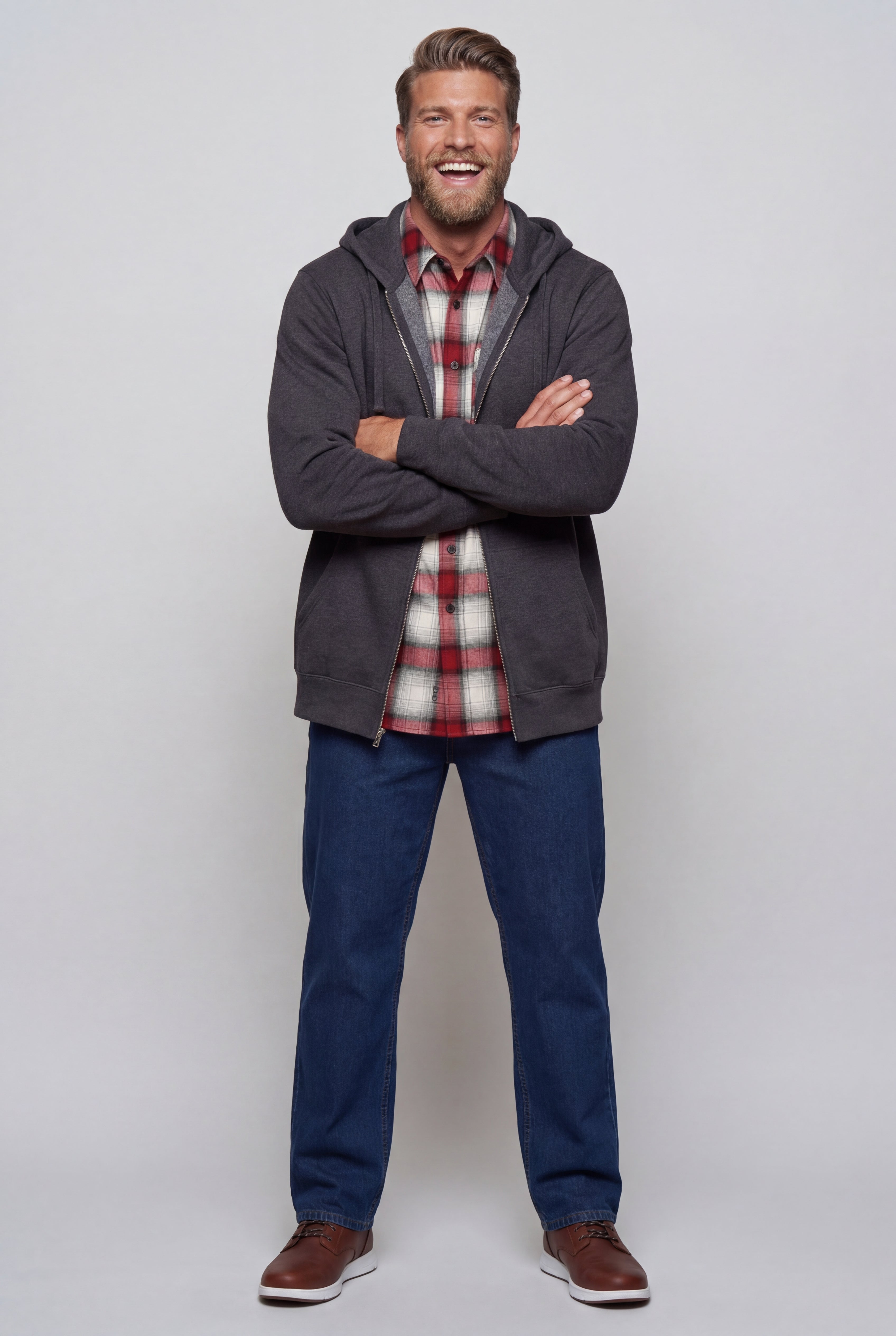 Fleece Zip-Front Hoodie image number 5