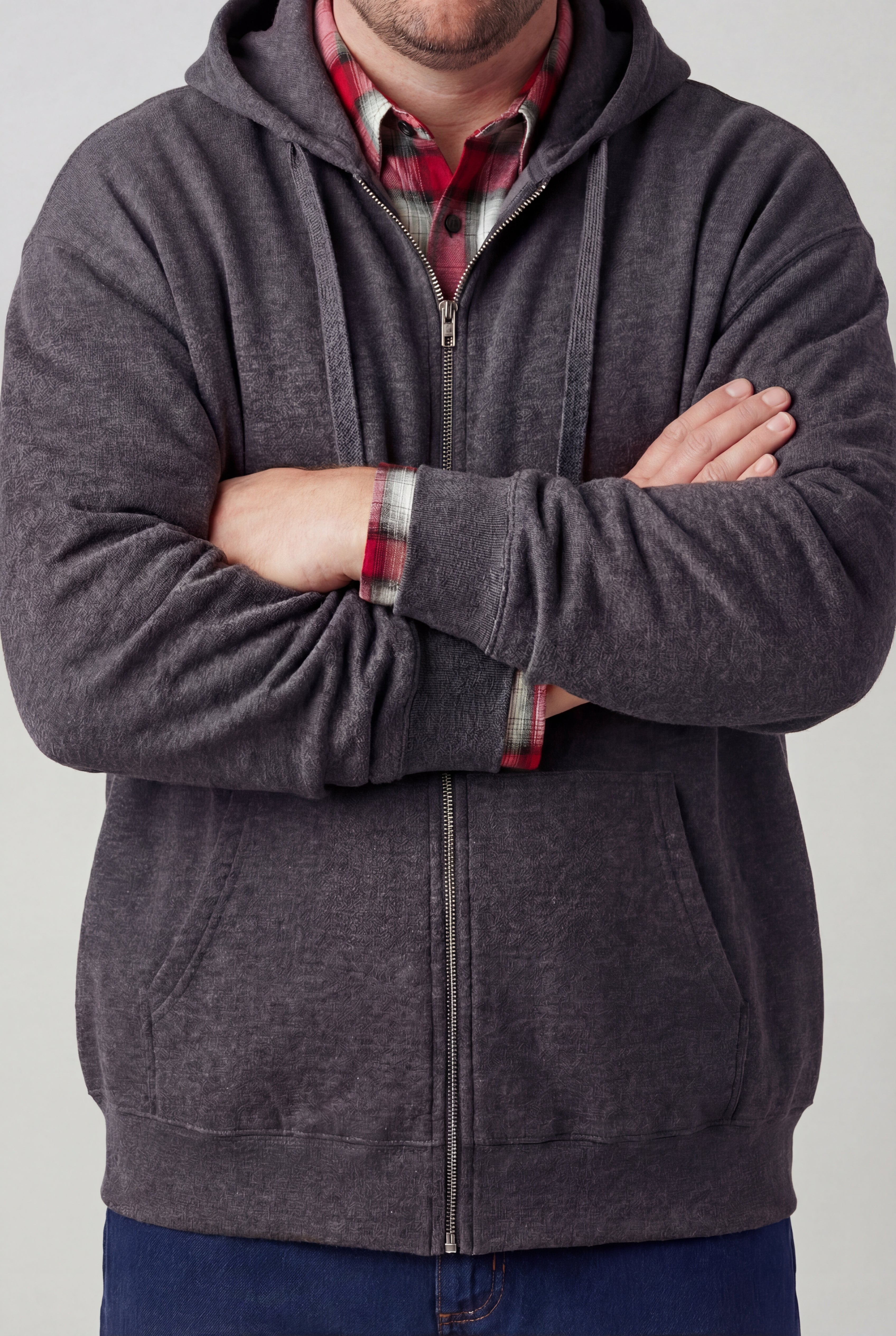 Fleece Zip-Front Hoodie image number 3