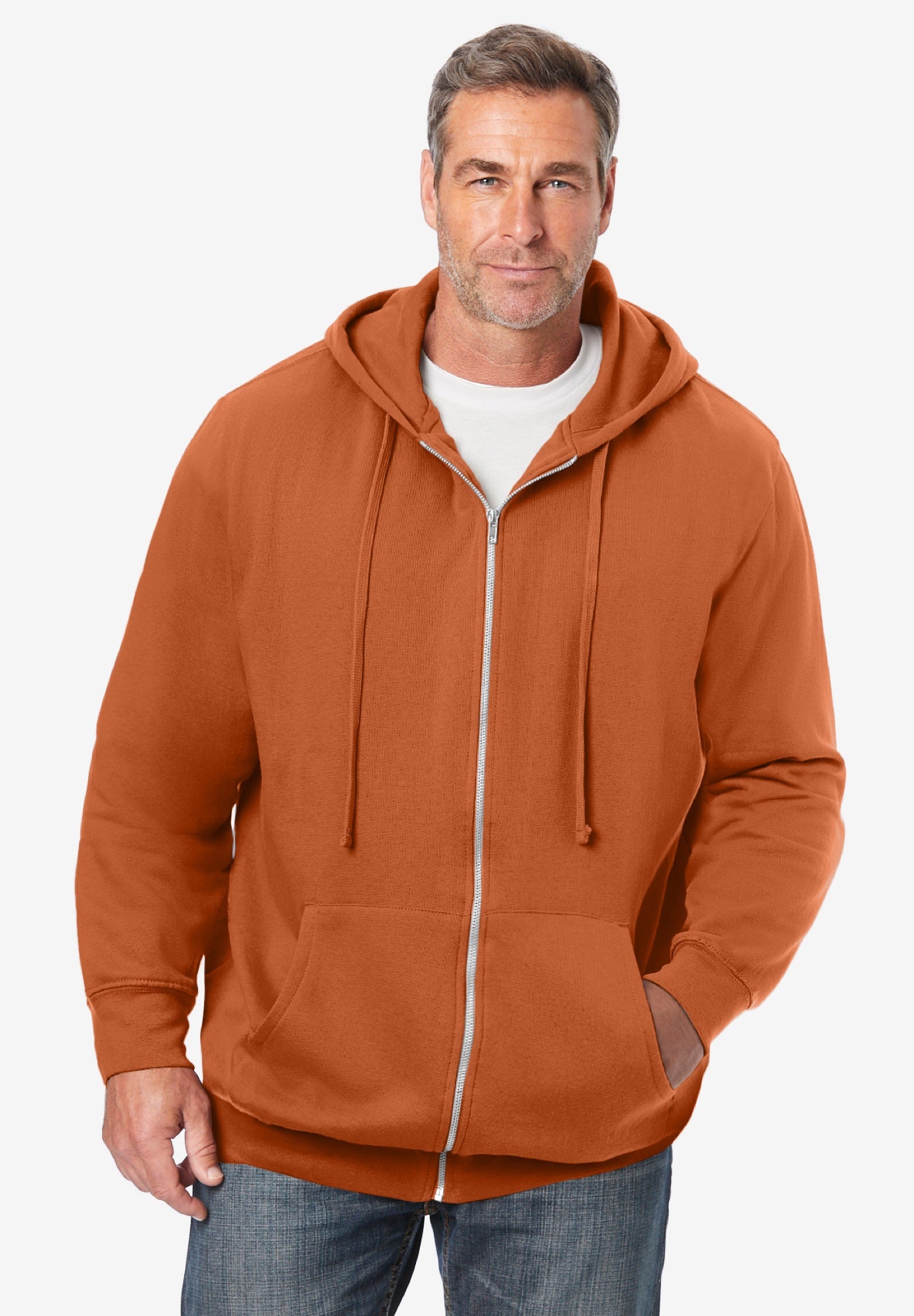 Fleece Zip-Front Hoodie image number 0