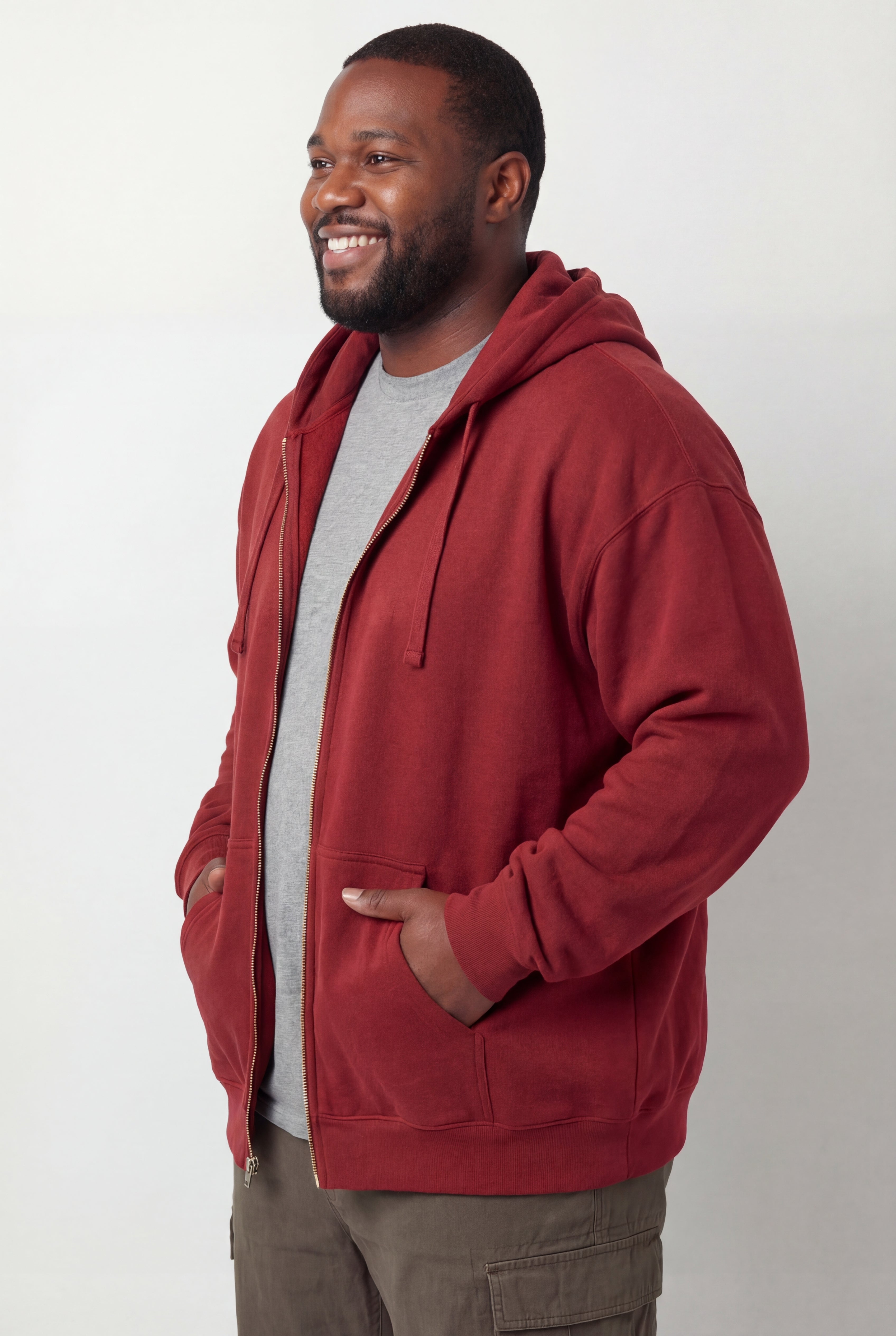 Fleece Zip-Front Hoodie image number 4
