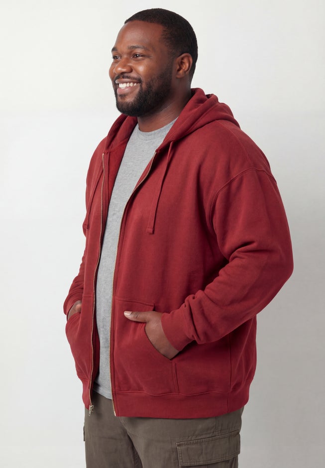 Fleece Zip-Front Hoodie image number 4