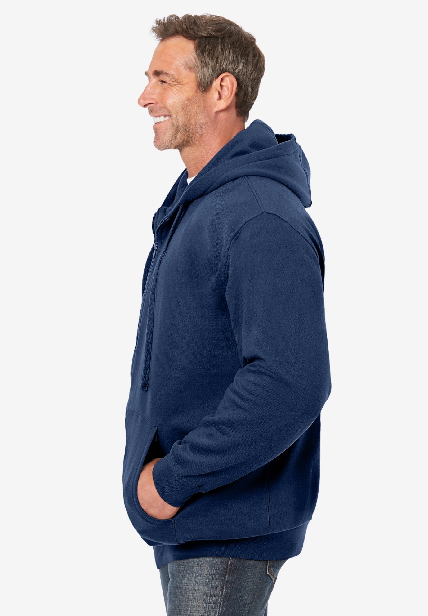 Fleece Zip-Front Hoodie image number 1