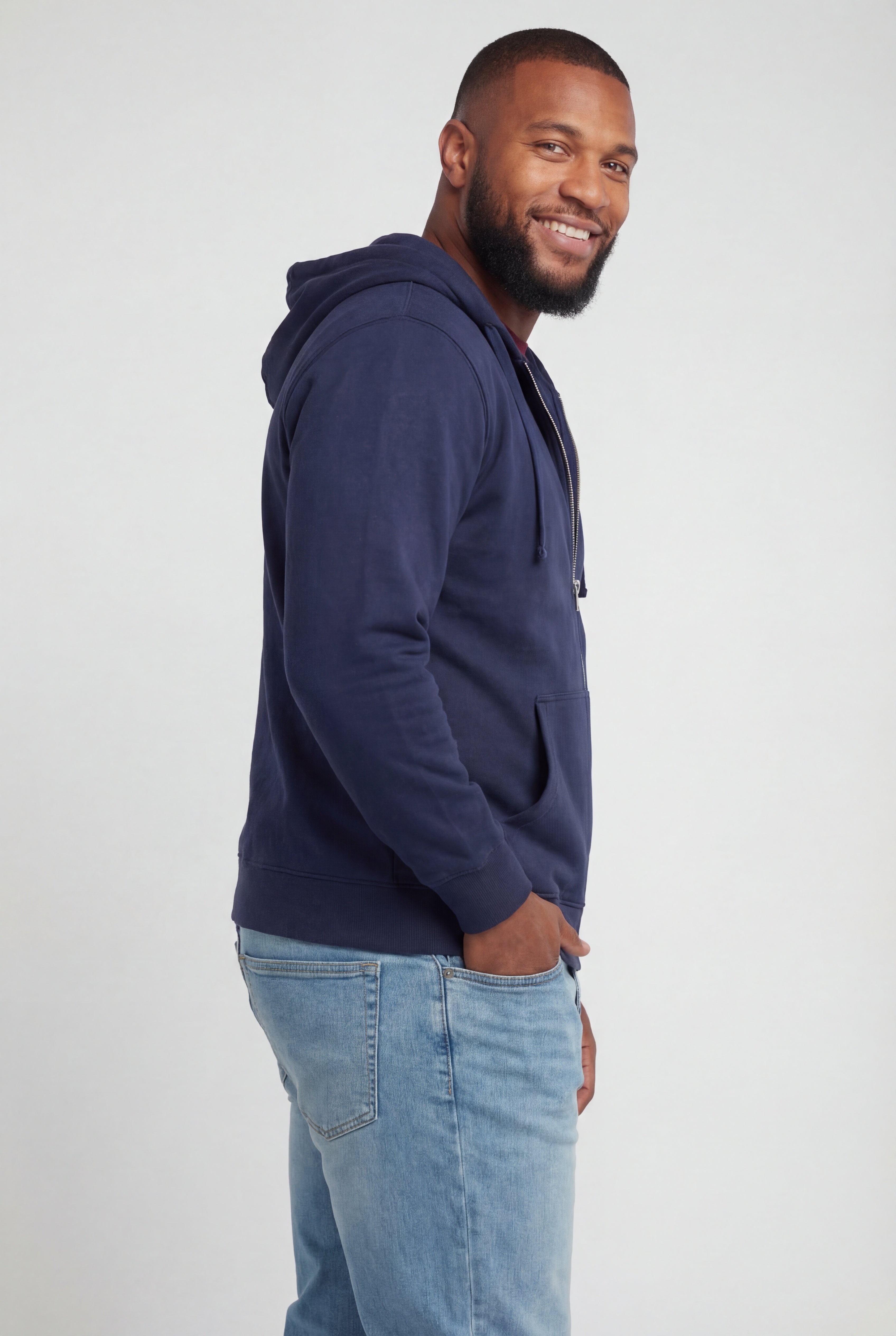 Fleece Zip-Front Hoodie image number 6