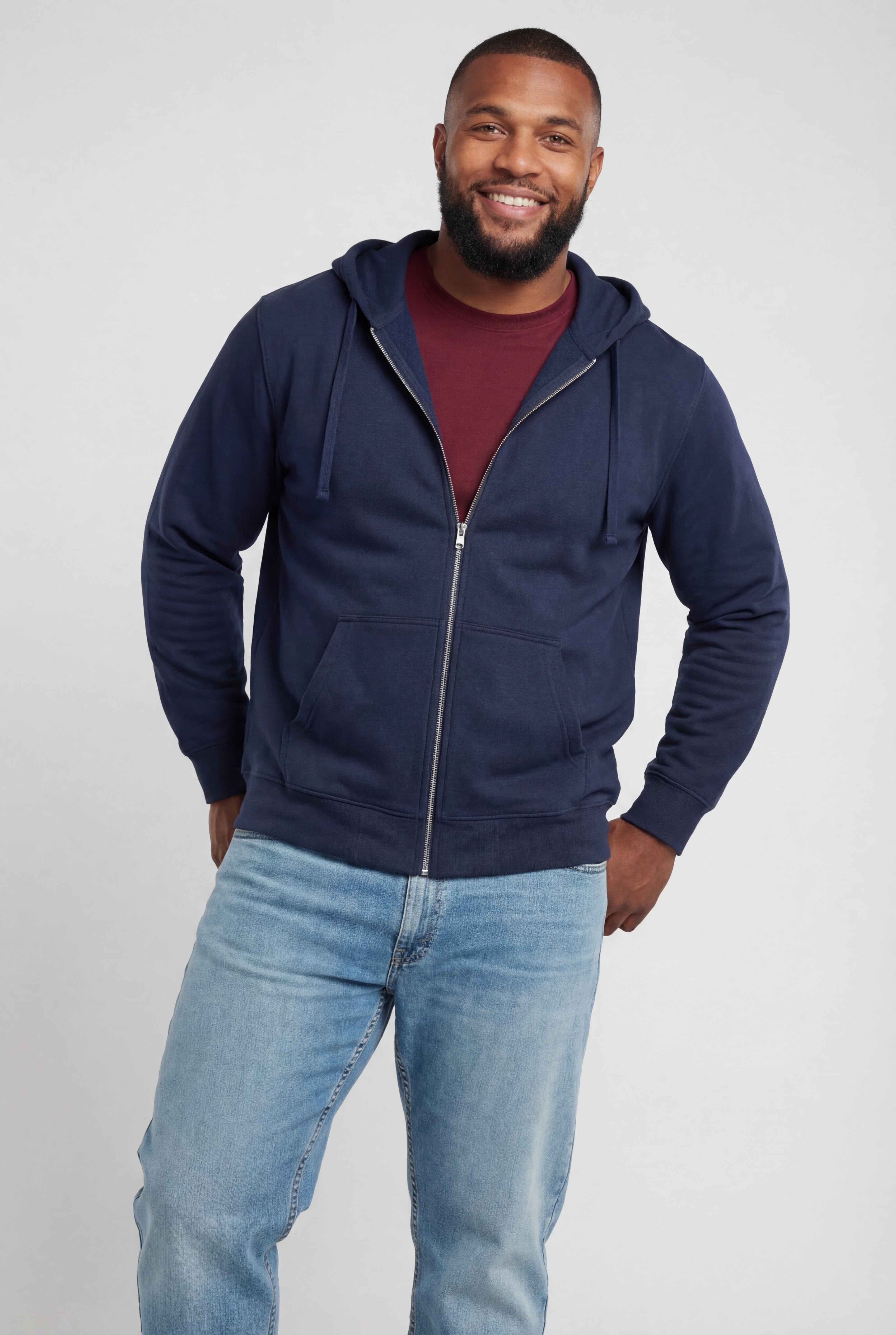 Fleece Zip-Front Hoodie image number 2