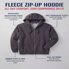 Fleece Zip-Front Hoodie image number null