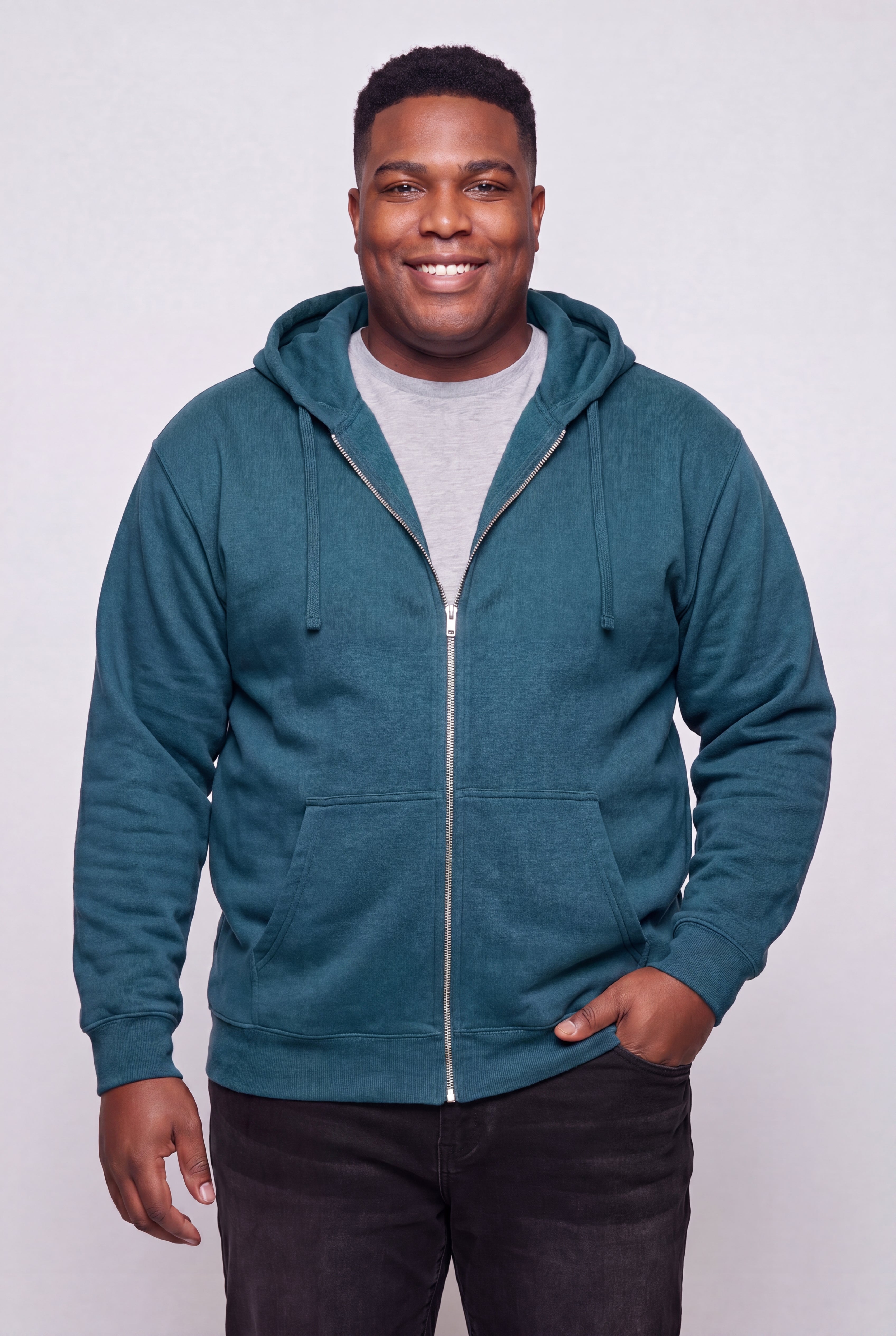 Fleece Zip-Front Hoodie image number 0