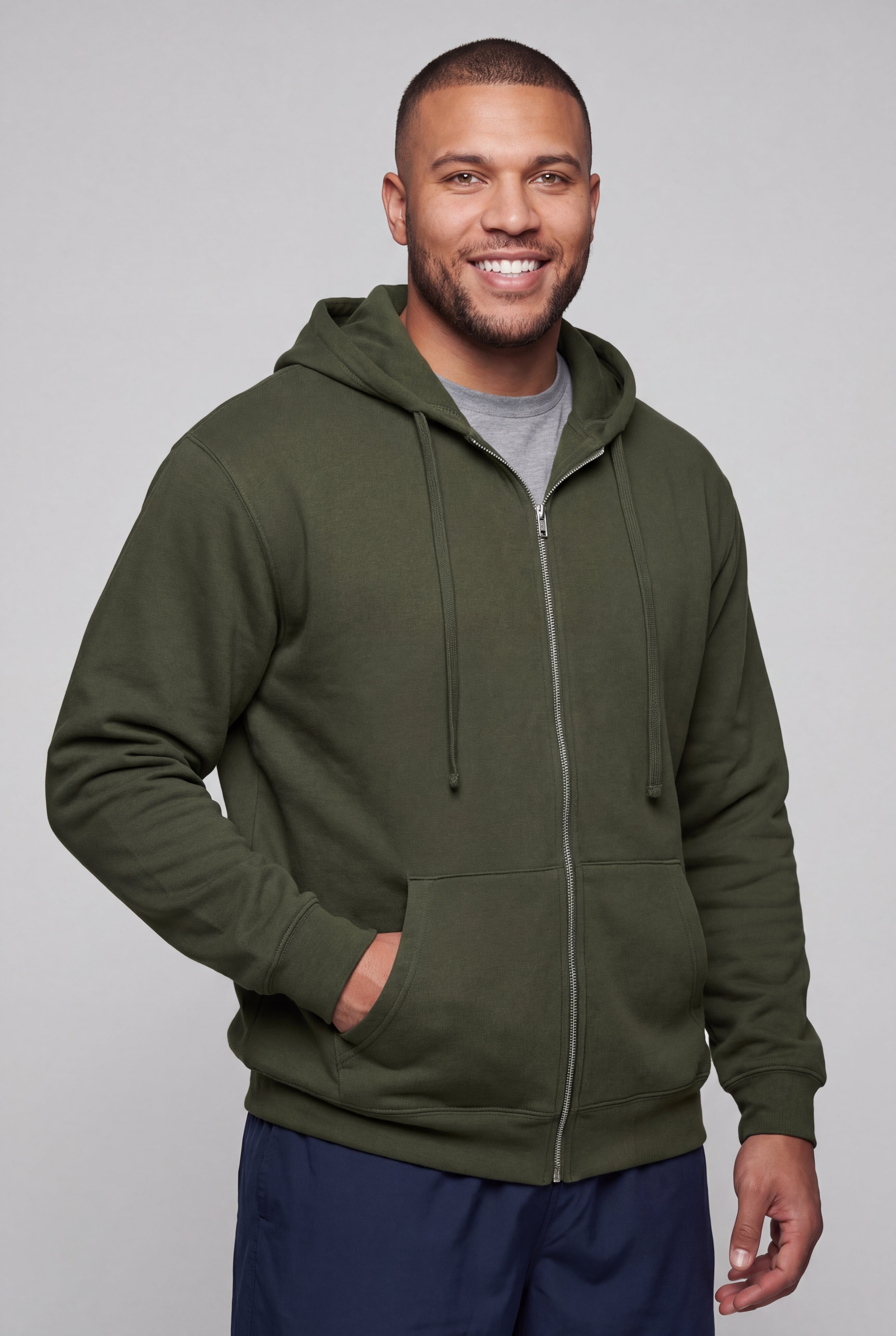 Fleece Zip-Front Hoodie image number 0