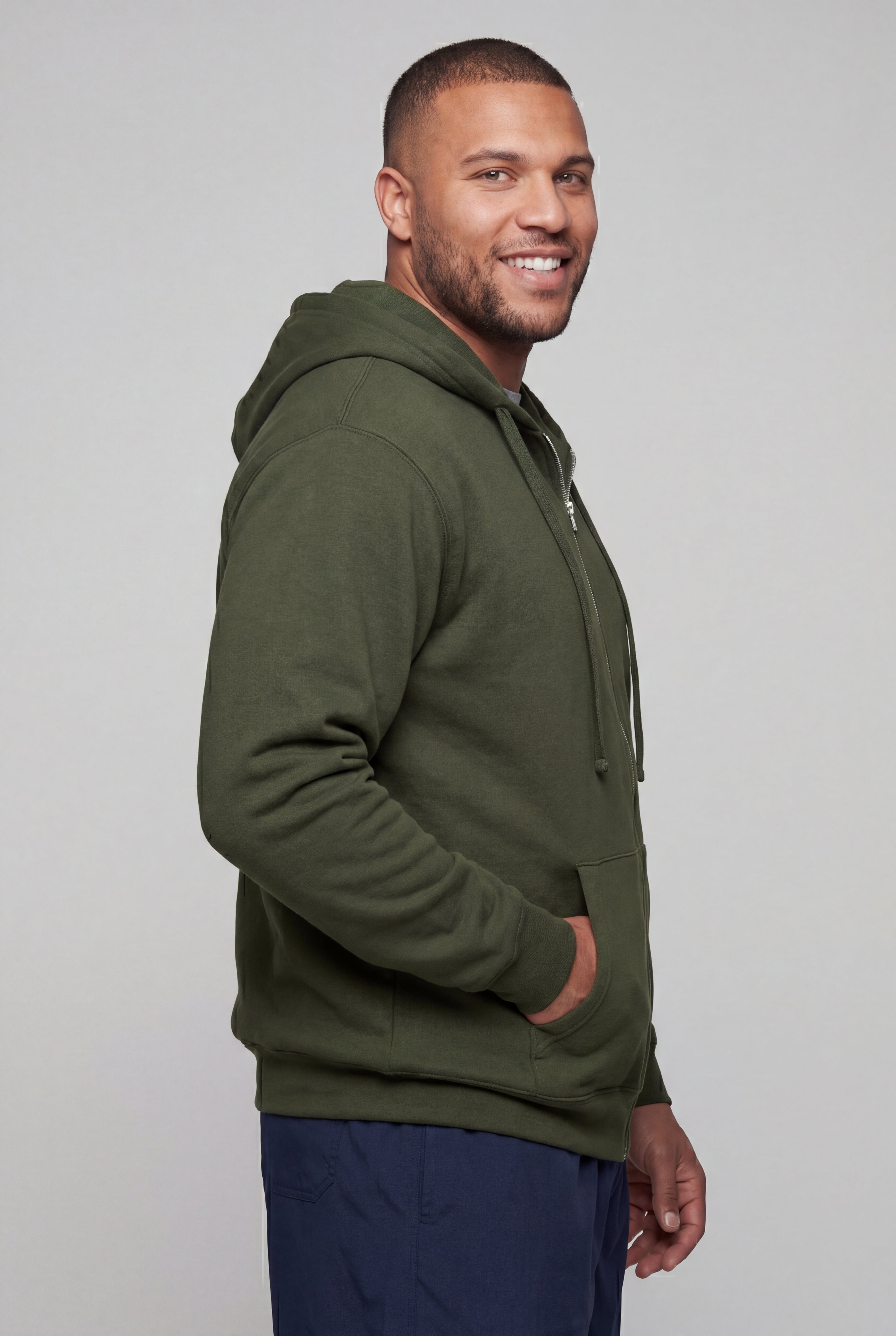 Fleece Zip-Front Hoodie image number 2