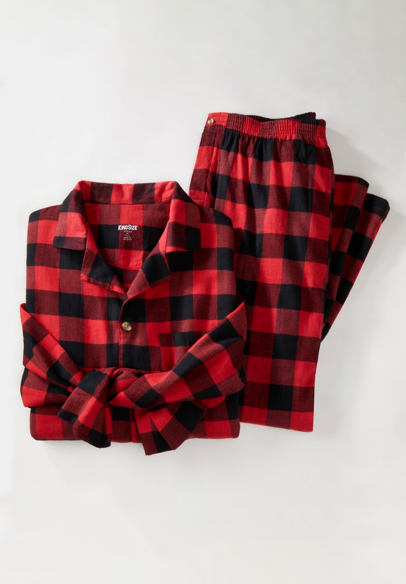 Plaid Flannel Pajama Set image number 4