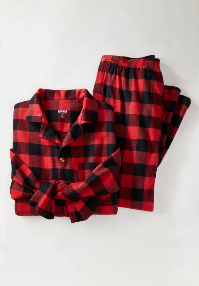 Plaid Flannel Pajama Set image number 4