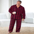 Plaid Flannel Pajama Set image number null