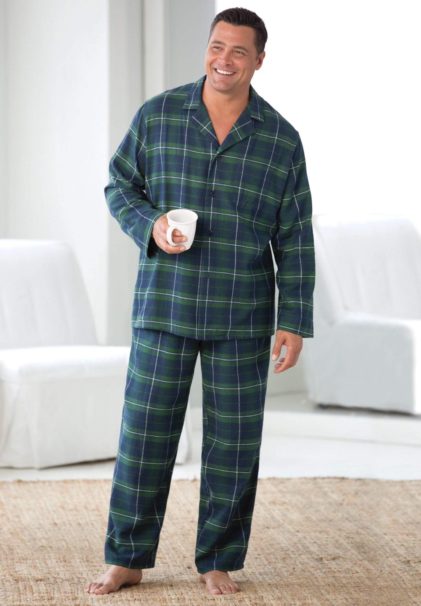 Plaid Flannel Pajama Set image number 0