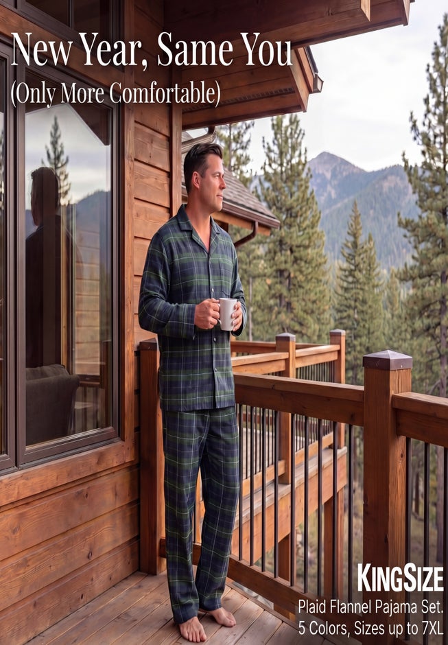Plaid Flannel Pajama Set image number 3