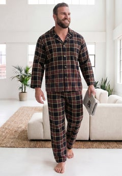 Plaid Flannel Pajama Set