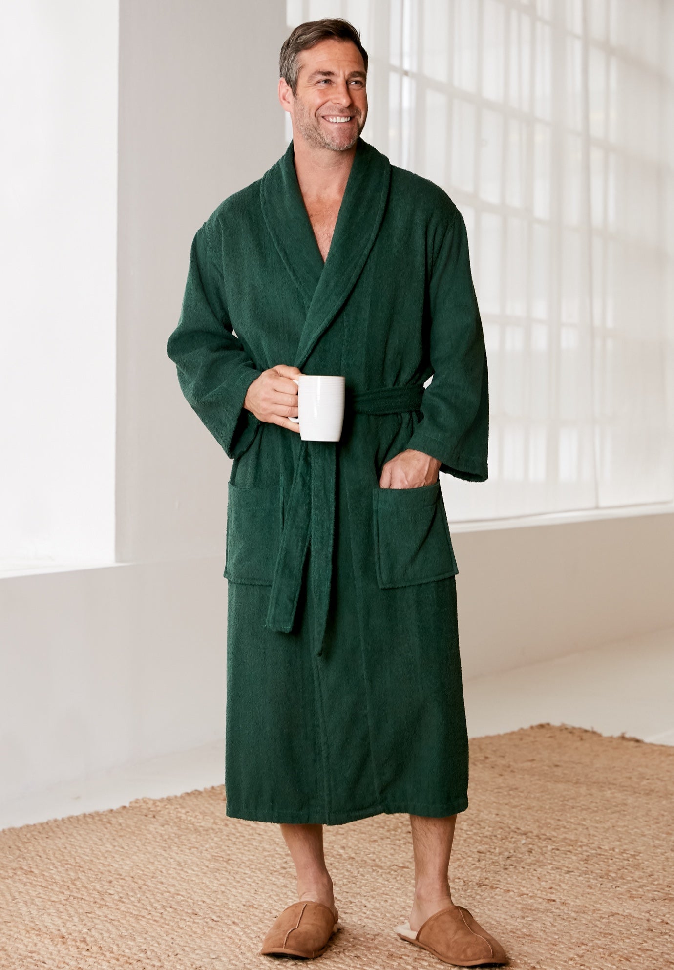 Terry Bathrobe with Pockets image number 0