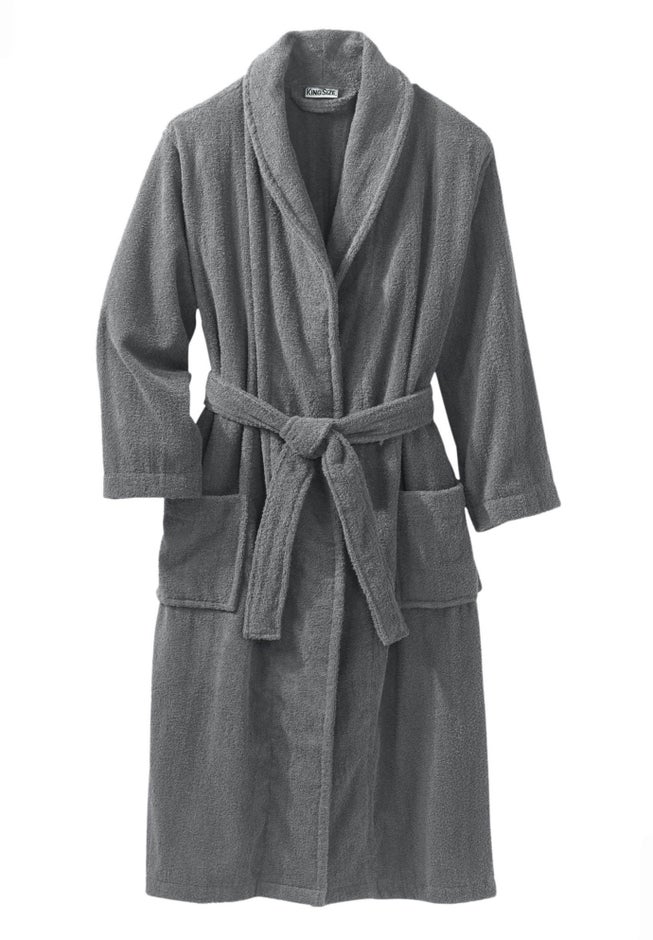 Terry Bathrobe with Pockets image number 2