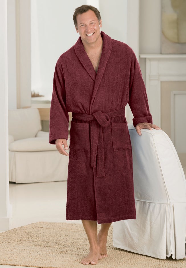 Terry Bathrobe with Pockets image number 0
