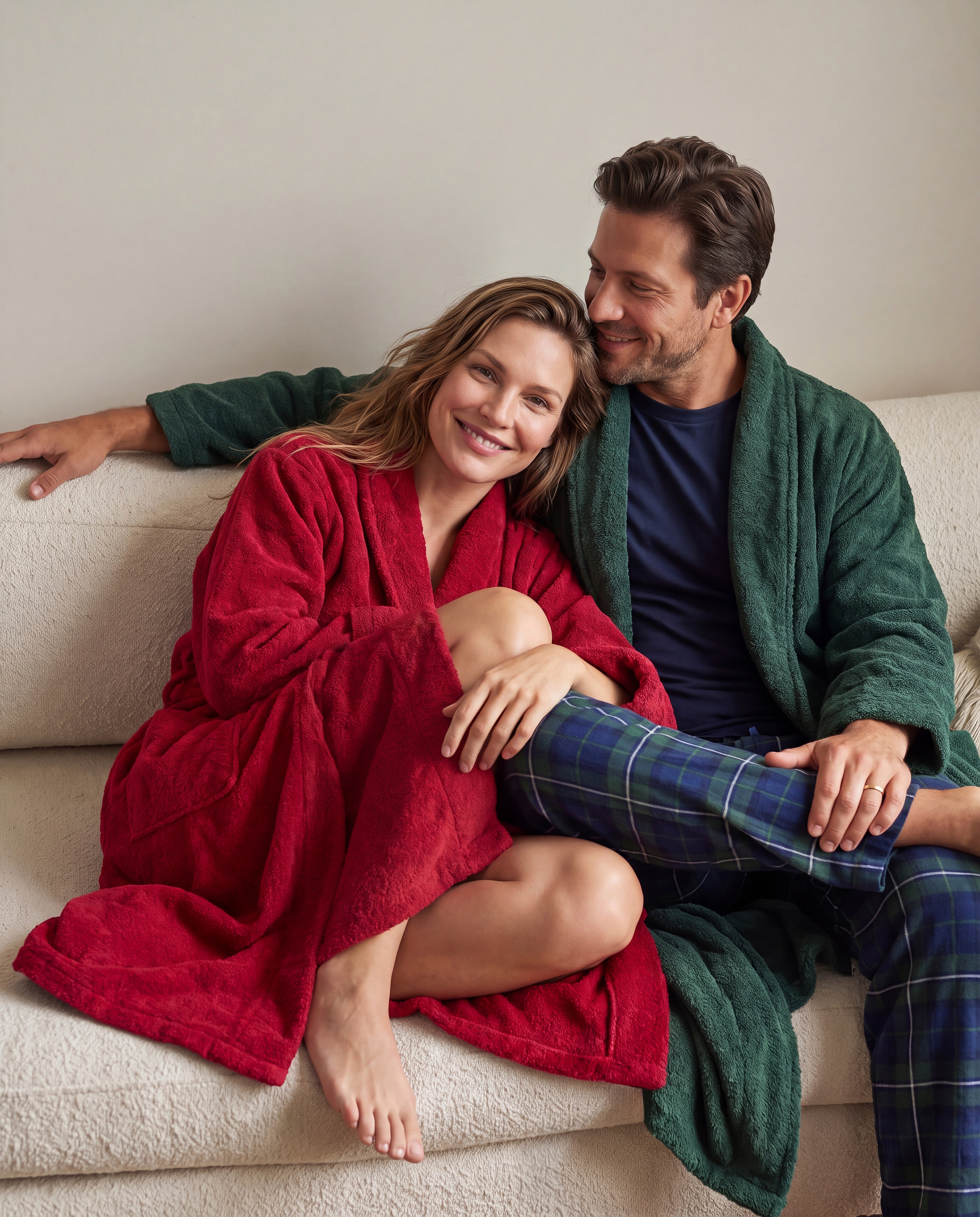 Terry Bathrobe with Pockets image number 4