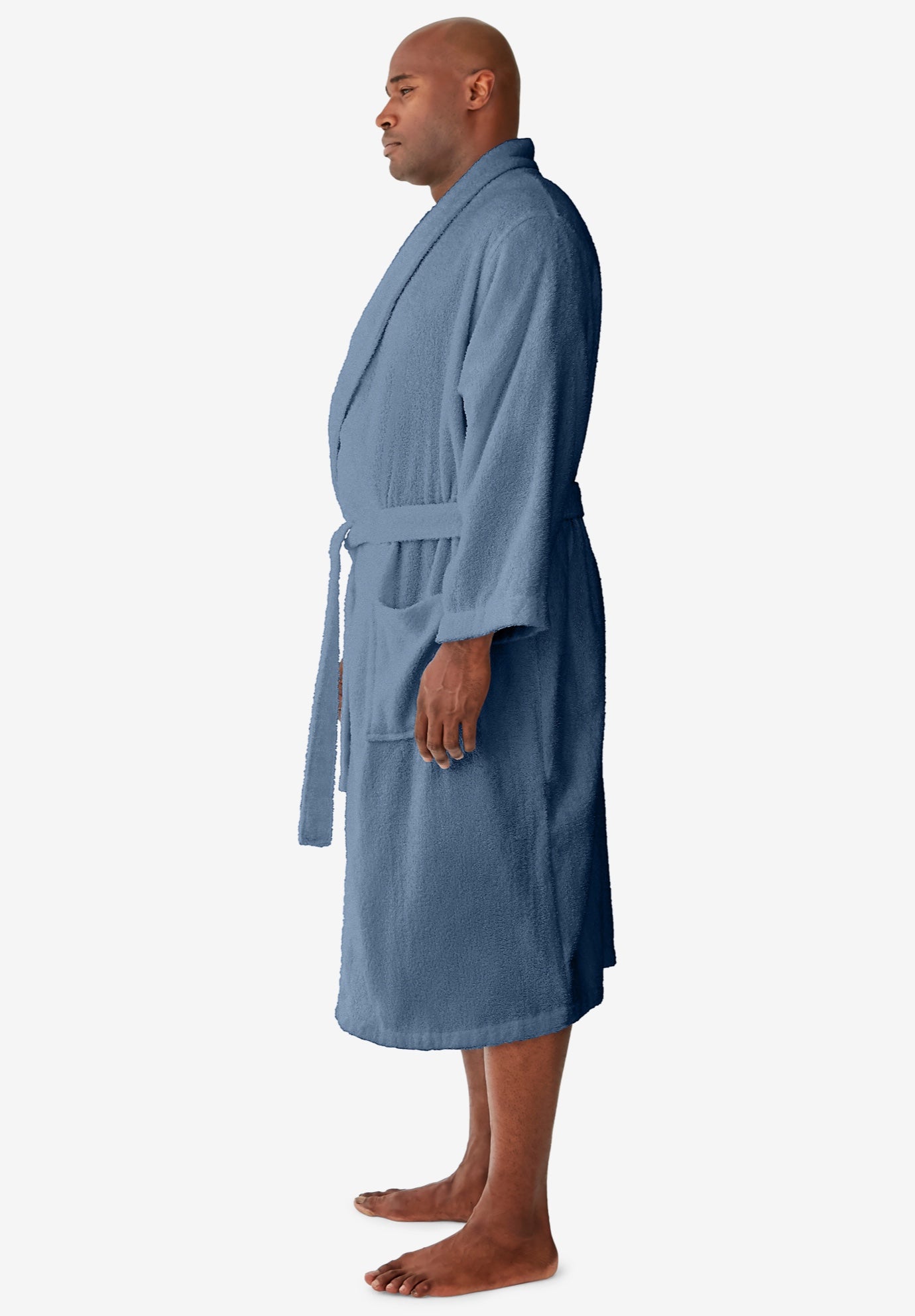 Terry Bathrobe with Pockets image number 2