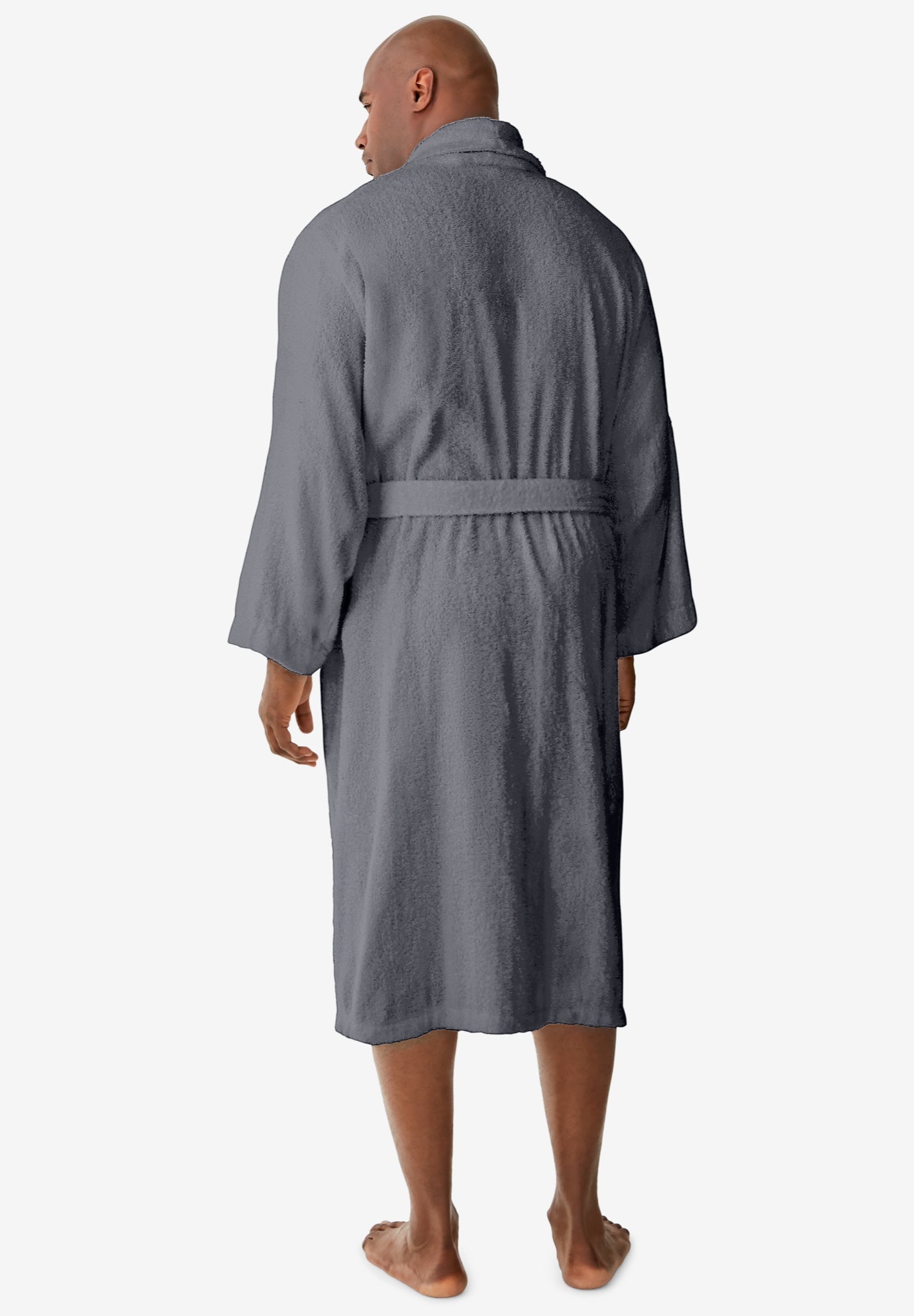 Terry Bathrobe with Pockets image number 4