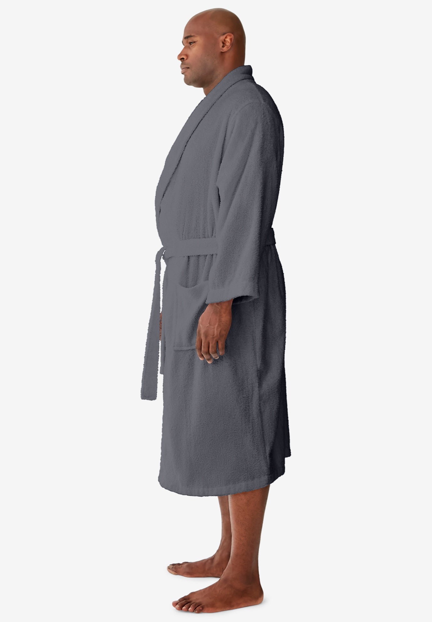 Terry Bathrobe with Pockets image number 3