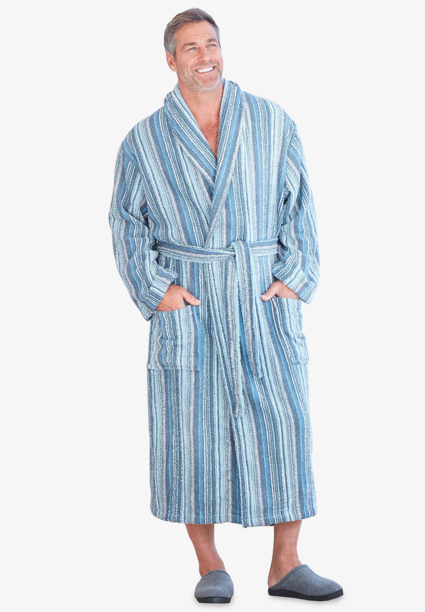 Terry Bathrobe with Pockets image number 0