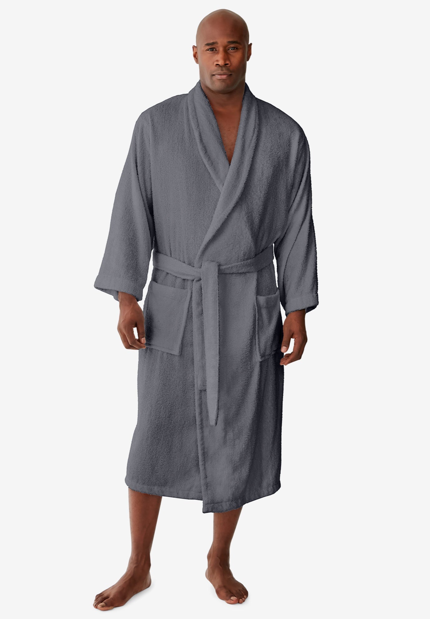 Terry Bathrobe with Pockets image number 1