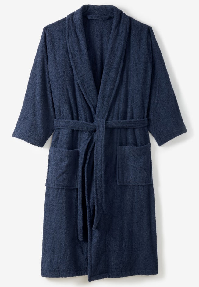 Terry Bathrobe with Pockets image number 1
