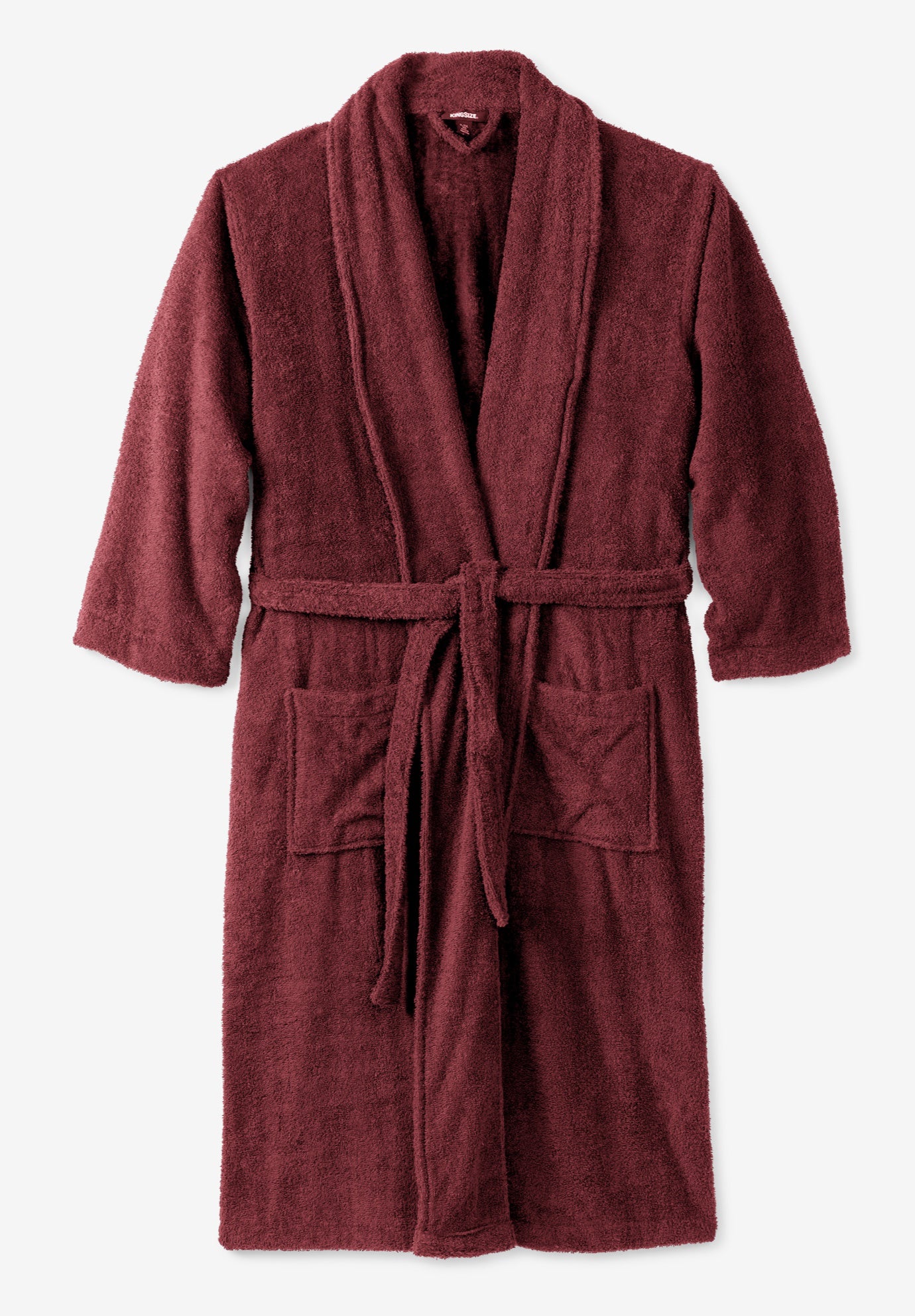 Terry Bathrobe with Pockets image number 2