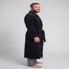 Terry Velour Hooded Maxi Robe image number null