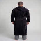 Terry Velour Hooded Maxi Robe image number null