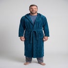 Terry Velour Hooded Maxi Robe image number null