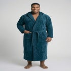 Terry Velour Hooded Maxi Robe image number 1