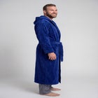 Terry Velour Hooded Maxi Robe image number null