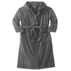 Terry Velour Hooded Maxi Robe image number null