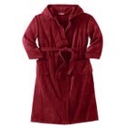 Terry Velour Hooded Maxi Robe image number null