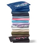 Stretch Denim Wide-Leg Five-Pocket Jeans image number null