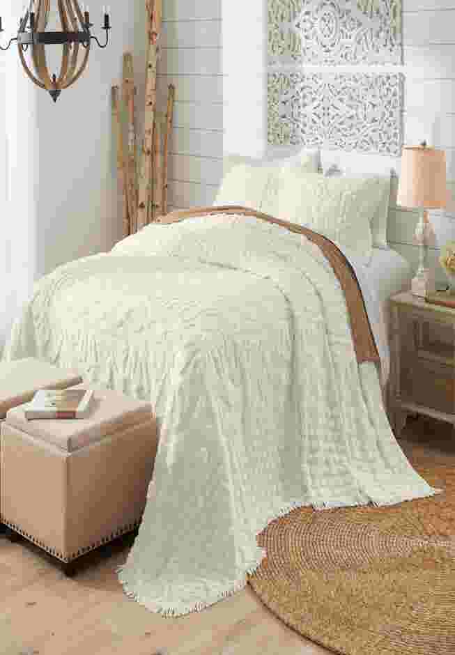 100% Cotton Georgia Chenille Bedspread image number 2