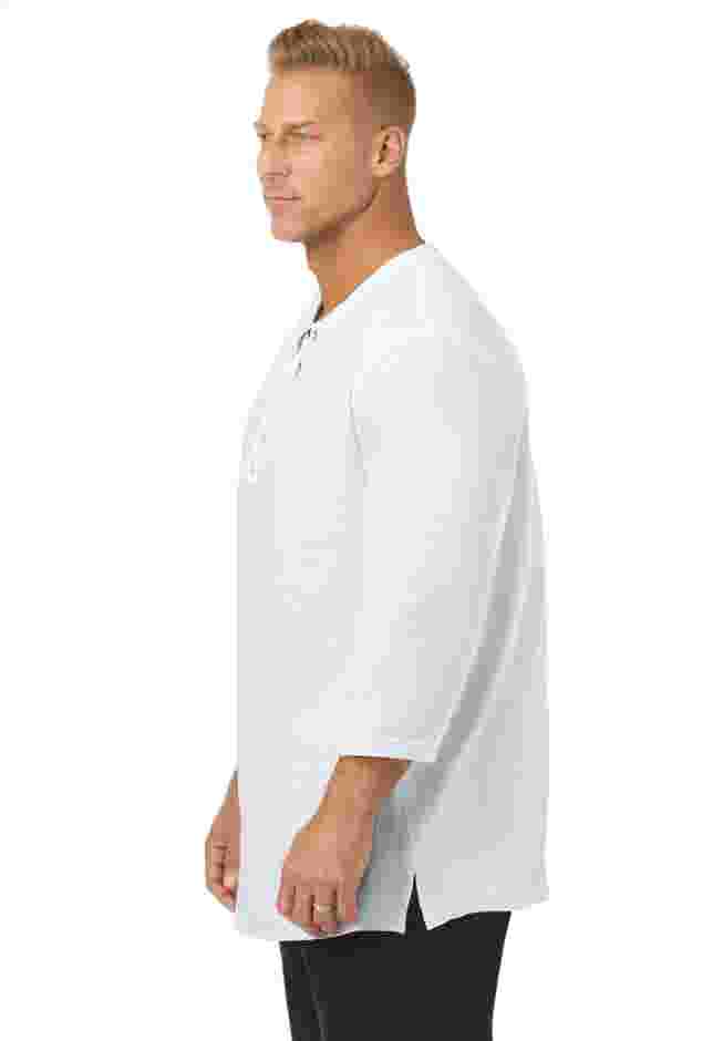 Gauze Lace-Up Shirt image number 1