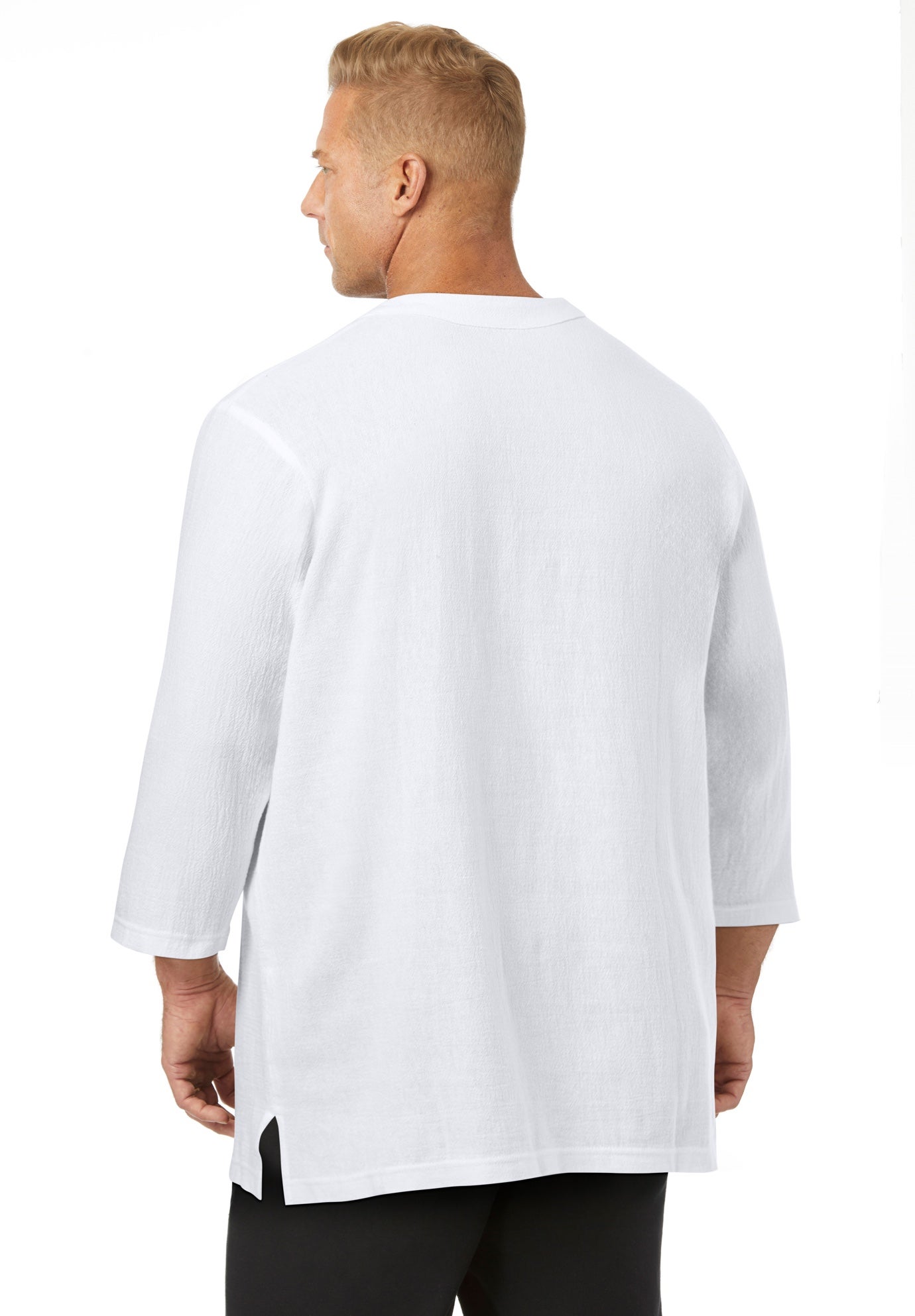 Gauze Lace-Up Shirt image number 3