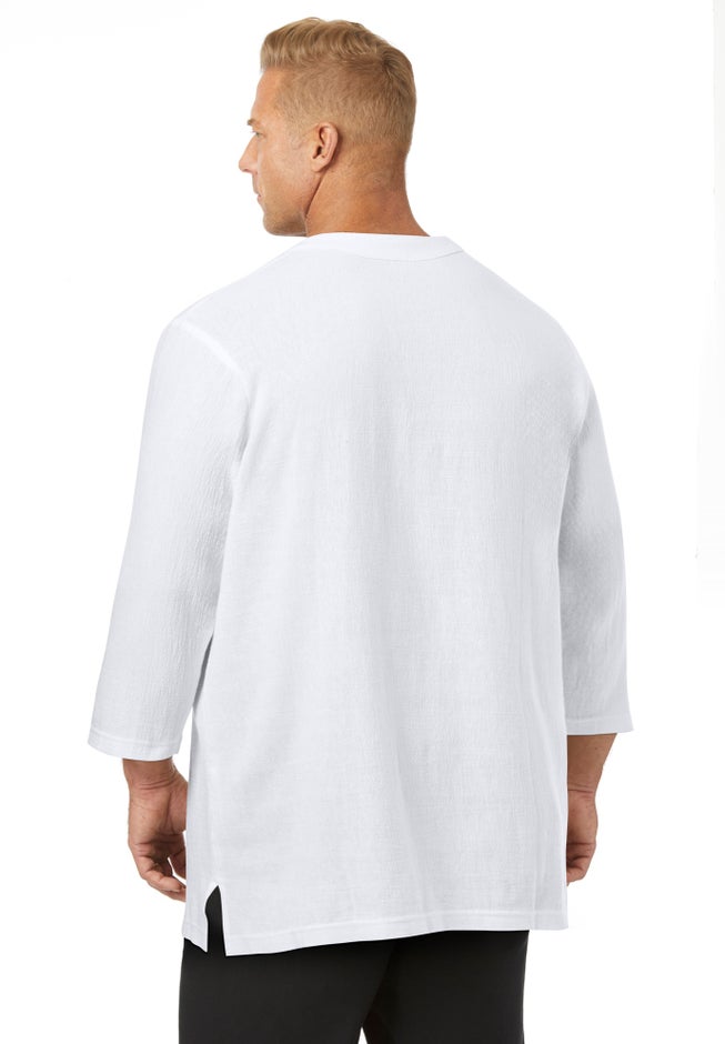 Gauze Lace-Up Shirt image number 3